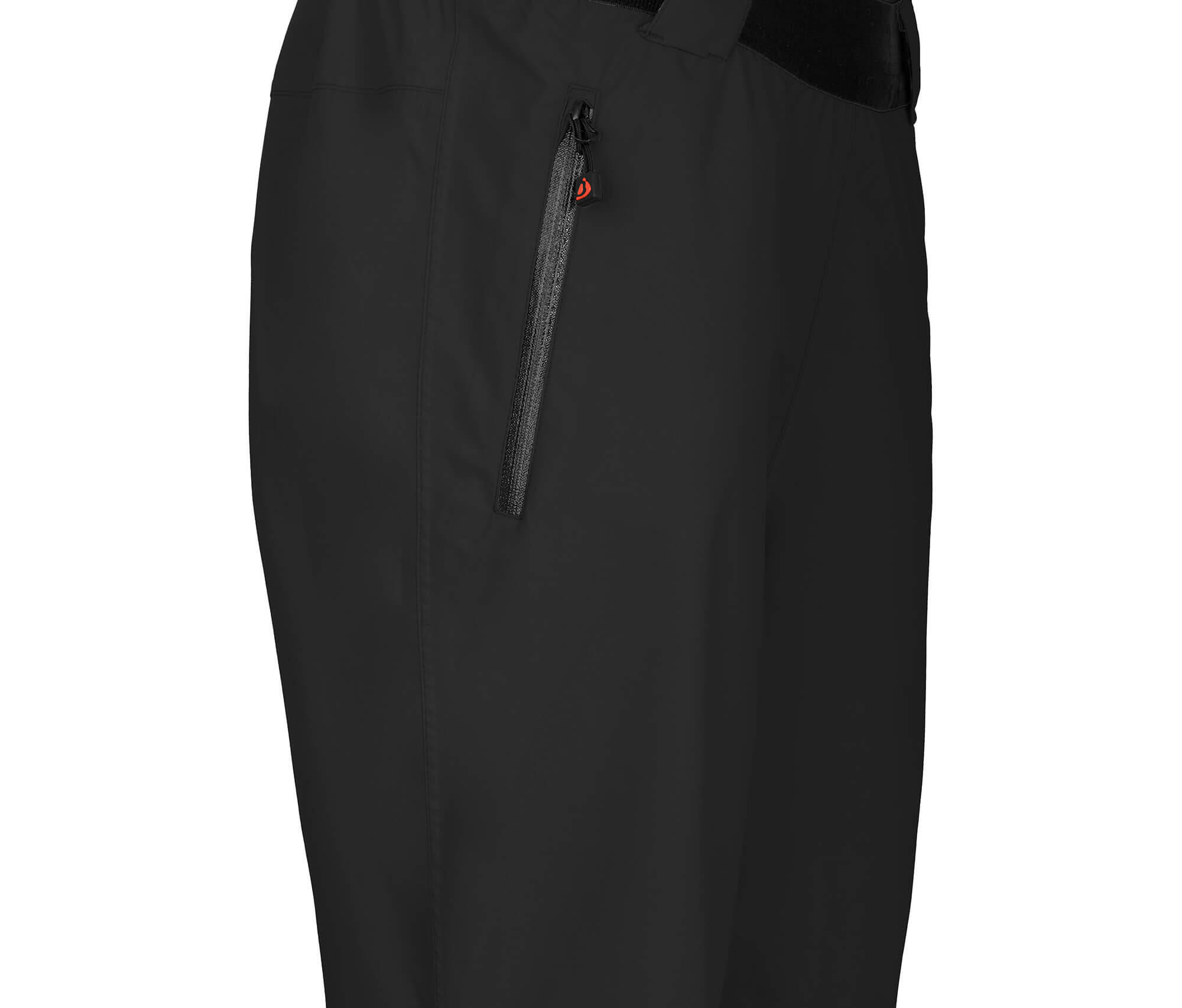3/4 (Über-) Regenhose Netzfutter, 12000 mm Wassersäule Schwarz 3/5