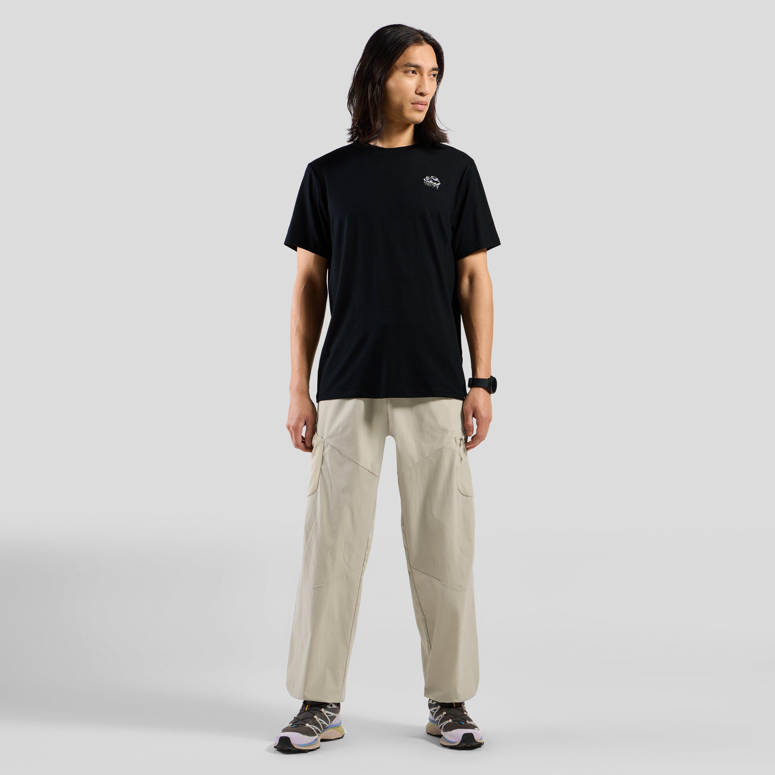 T-shirt Ascent merino 160 con stampa nuvola ODLO 4/6