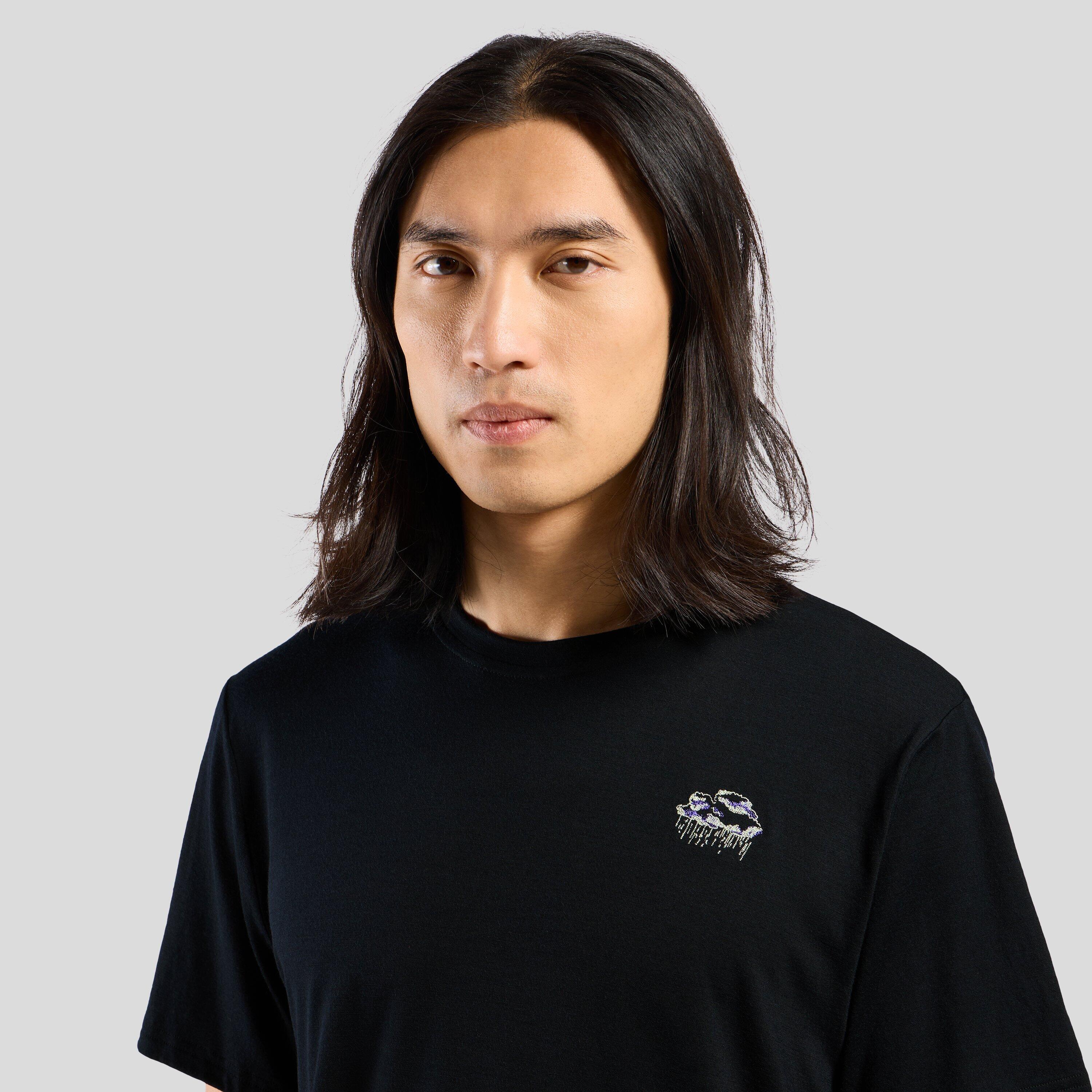 T-shirt Ascent merino 160 con stampa nuvola ODLO 3/6