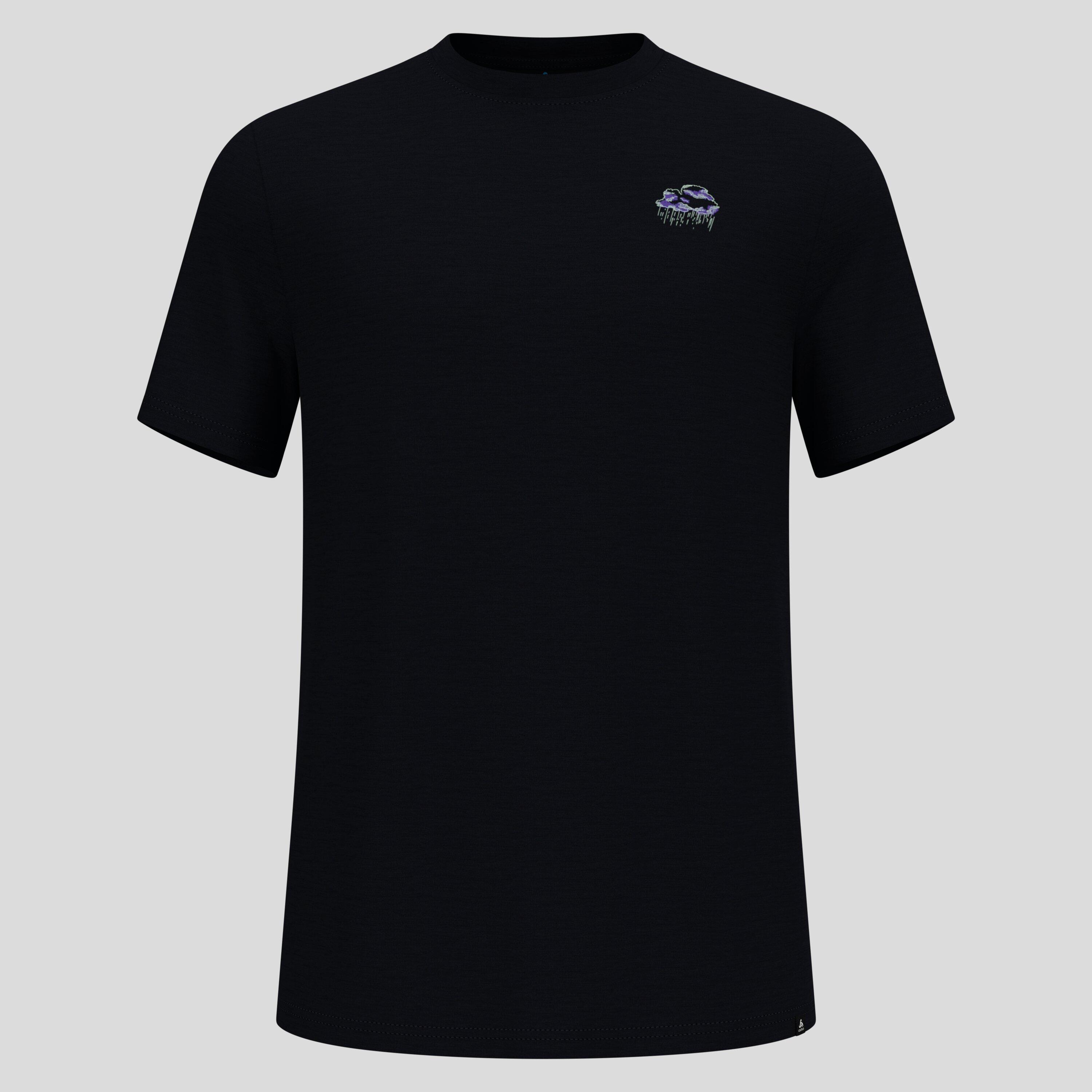 T-shirt Ascent merino 160 con stampa nuvola ODLO 5/6