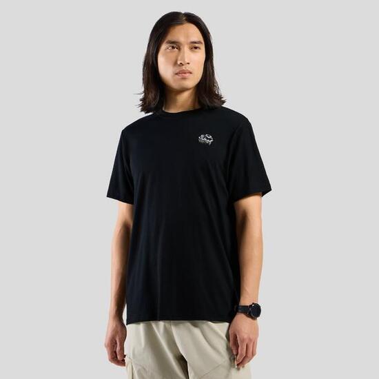 T-shirt Ascent merino 160 con stampa nuvola ODLO