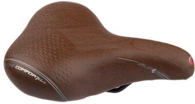 Selle bassano volare xl zadel - bruin voor stadsfietsen