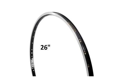 Ryde 26 ZAC19 Felge 36 Löcher 14 Speichen Schwarz Aluminium