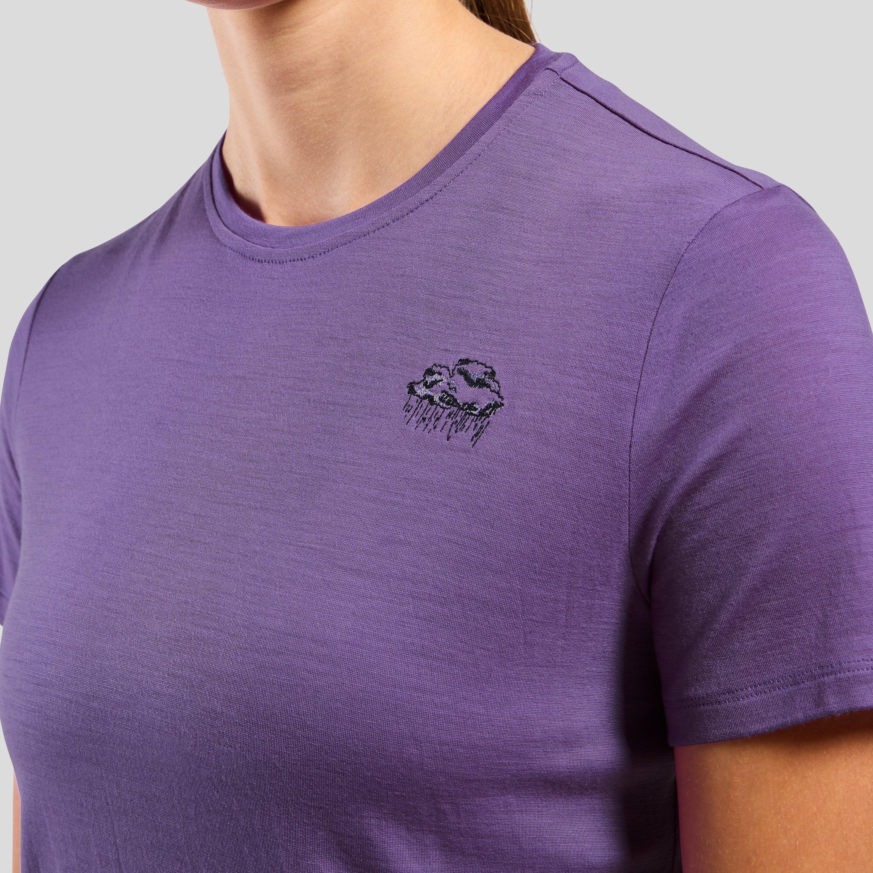T-shirt en laine mérinos 160 à motif nuage Ascent ODLO 3/6