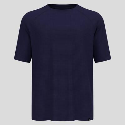 T-shirt a maniche corte Ascent in tessuto a griglia in misto merino ODLO