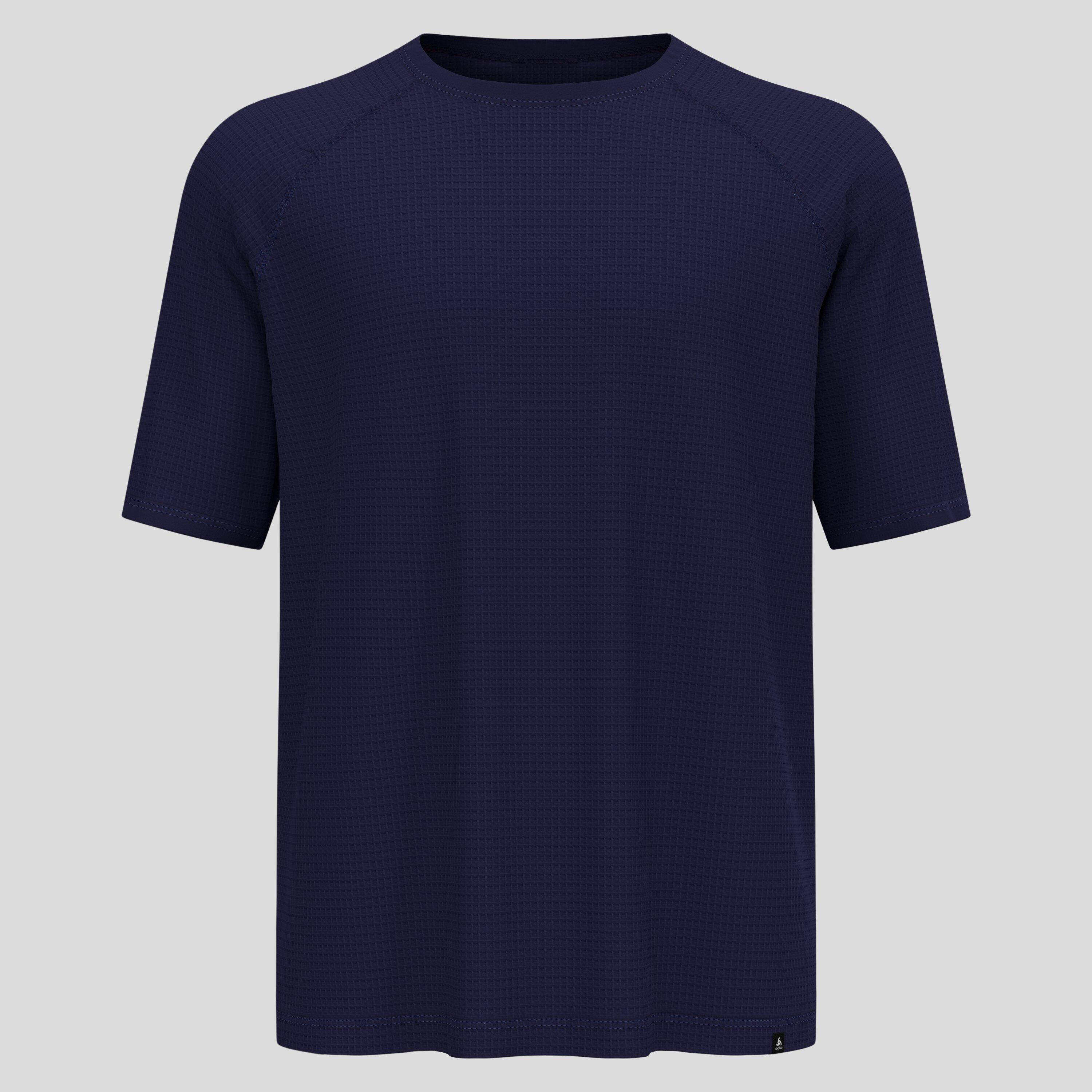 Odlo - T-shirt Gaufré En Laine Mérinos Mélangée ascent Odlo - T-shirt Manches Courtes - Bleu - 42 M/l - Decathlon