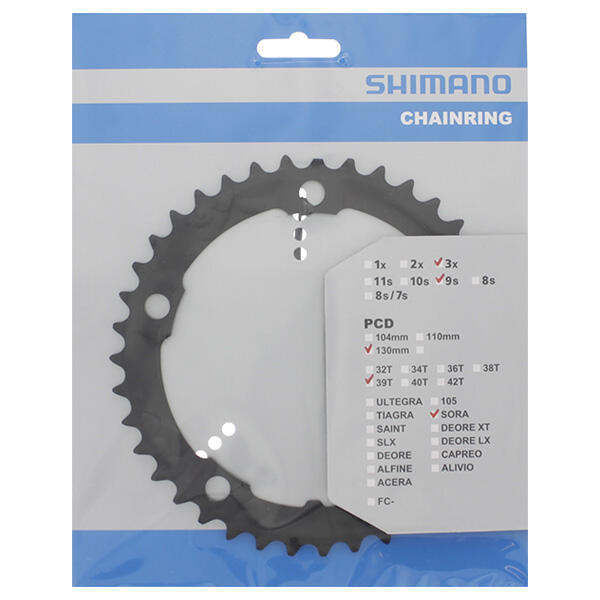 Shimano - Plateau 39t Sora Fc-3503 39t-d - Noir - Plateau De Pédalier - Noir - Taille Unique - Decathlon