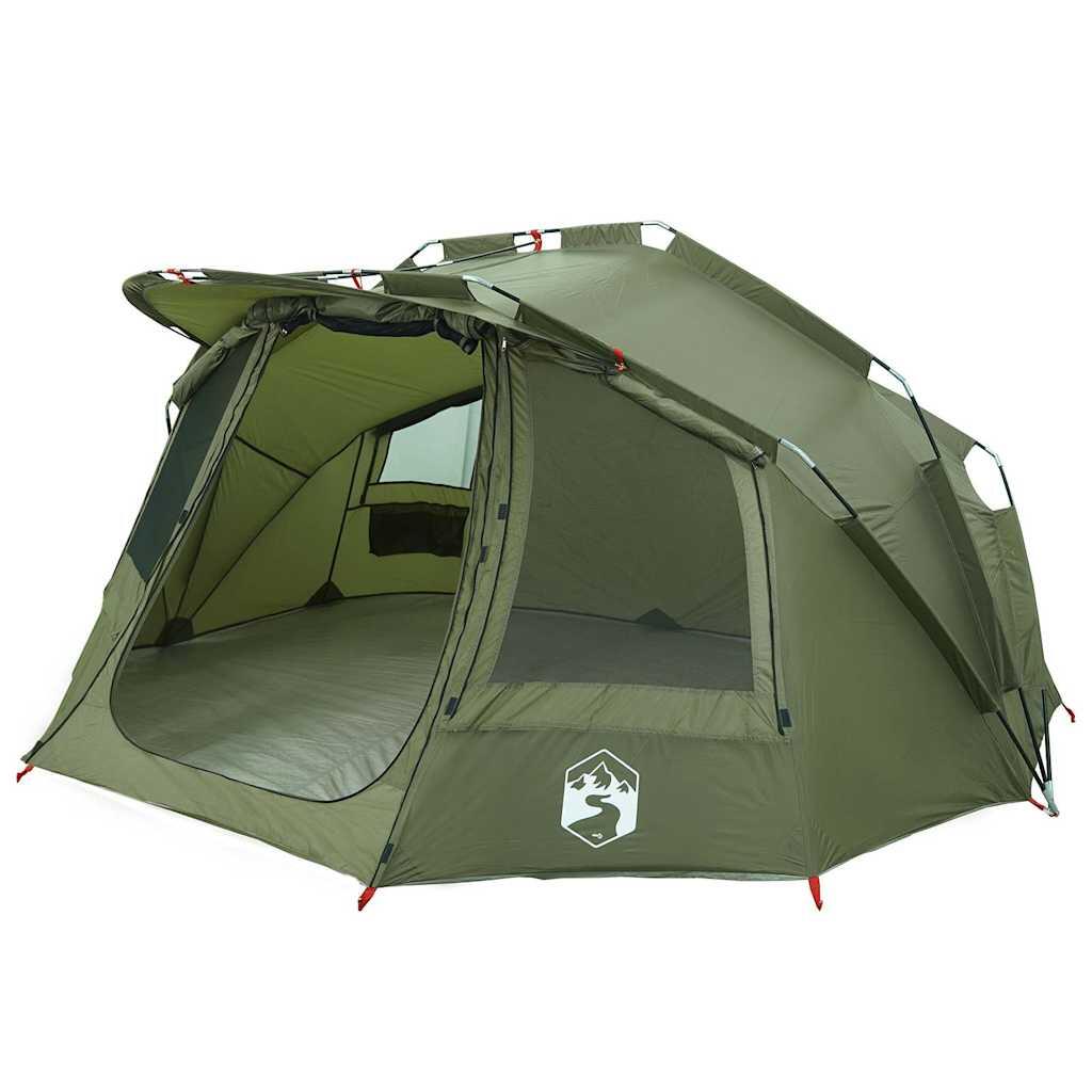 Tenda da pesca VidaXL 5 persone, impermeabile, verde oliva 3/7