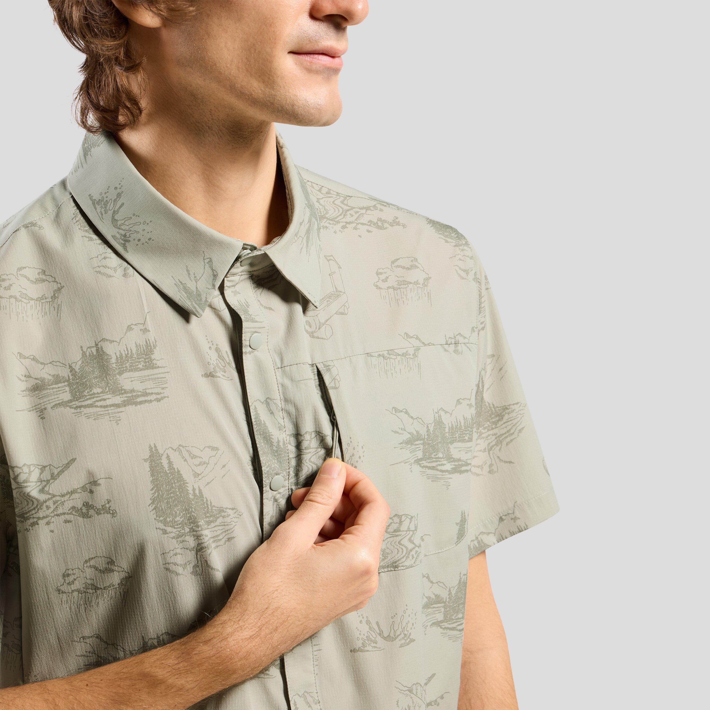 Essentials Print hikingshirt met korte mouwen ODLO 3/6