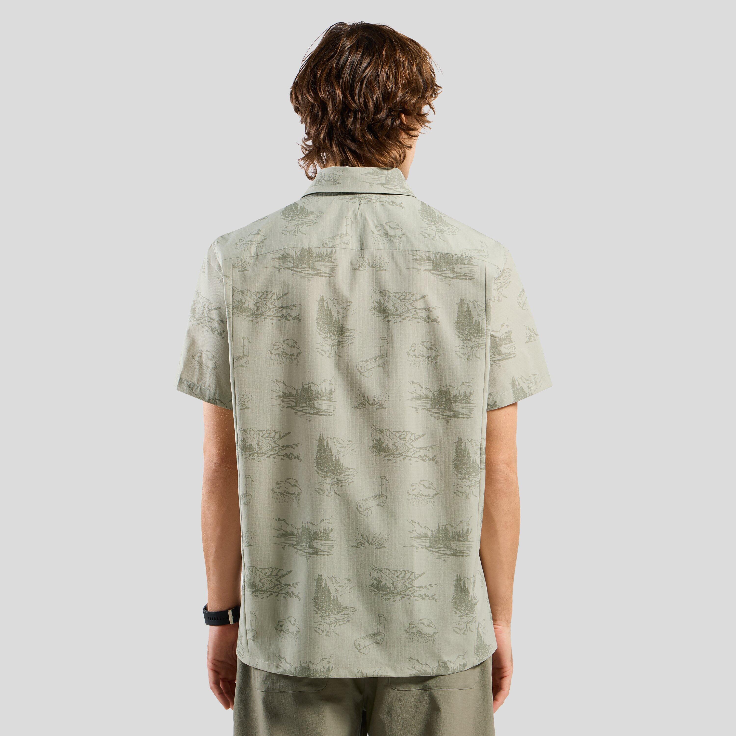 Essentials Print hikingshirt met korte mouwen ODLO 2/6