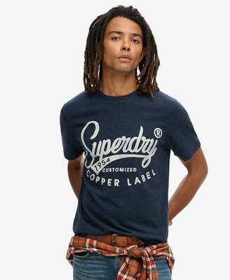 Arbeits-T-Shirt mit Kupferetikett