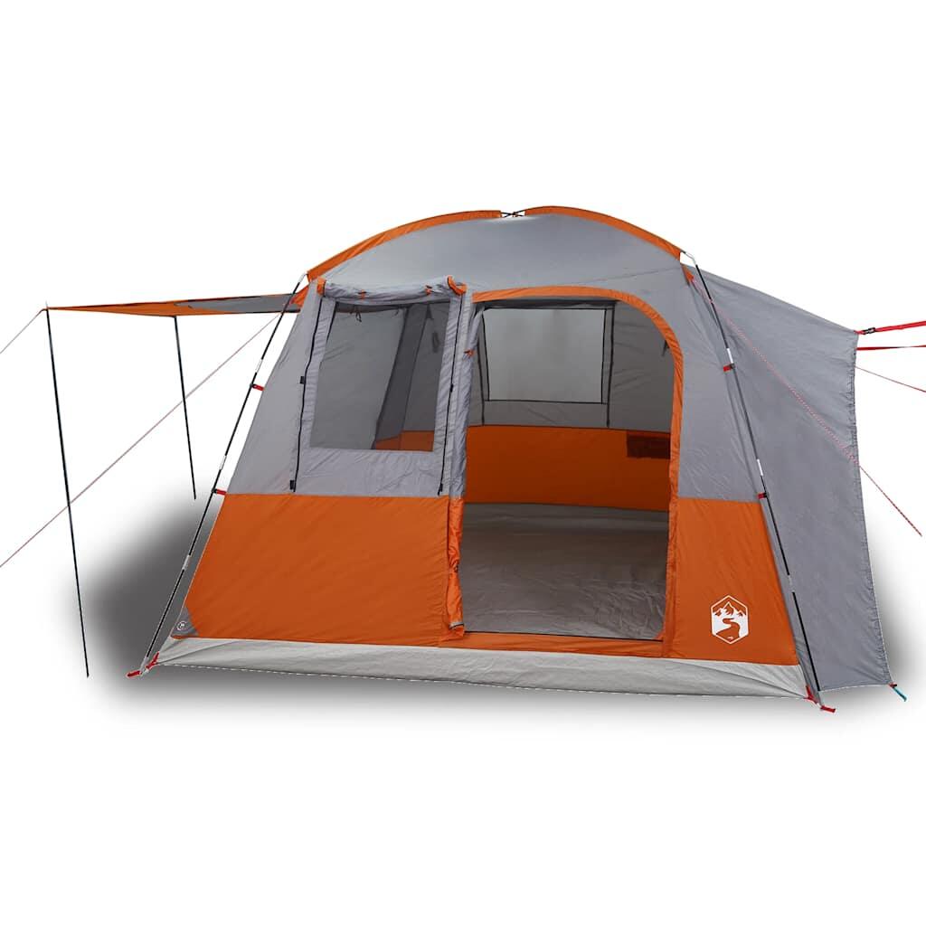 Tenda da auto VidaXL 4 posti impermeabile grigio e arancione 2/4