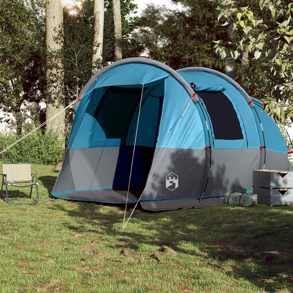 Tienda Túnel Vidaxl 4 Personas - Impermeable Azul 3/7