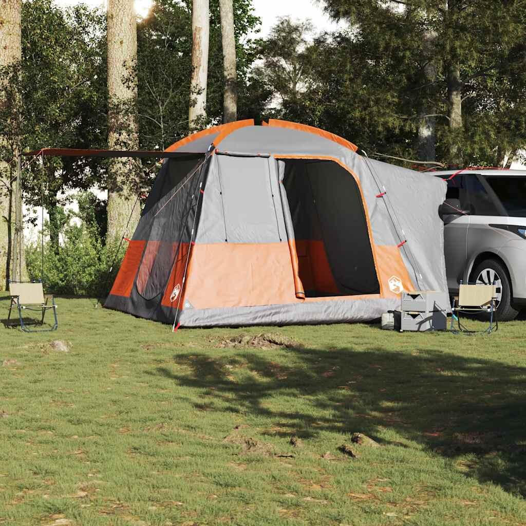 Tenda da auto VidaXL 4 posti impermeabile grigio e arancione 3/4