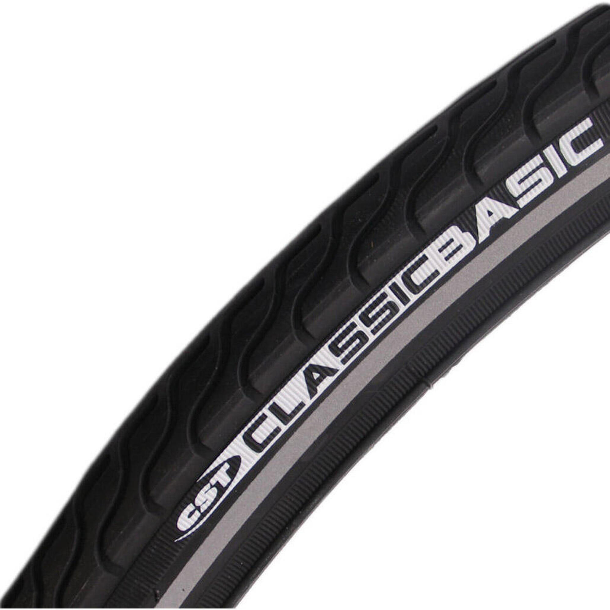 Opona Basic 26 X 1 3/8" / 37-590 Mm - Czarna Z Refleksami