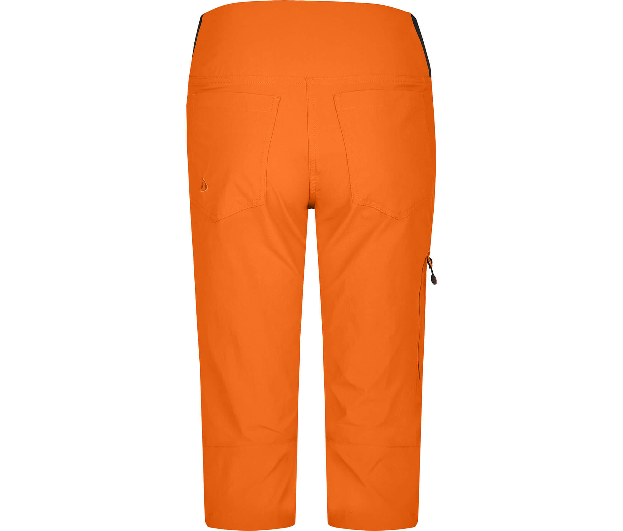 Damen 3/4 Wanderhose sportlich, elastisch, komfortabel Orange 2/4