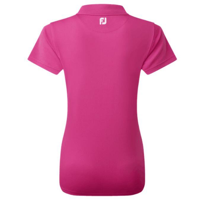Footjoy Stretch Pique Solid Golfpolo Dames Fuchia 2/4