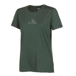 T-shirt UW Cilla Vine femme – 100 % laine mérinos – Vert