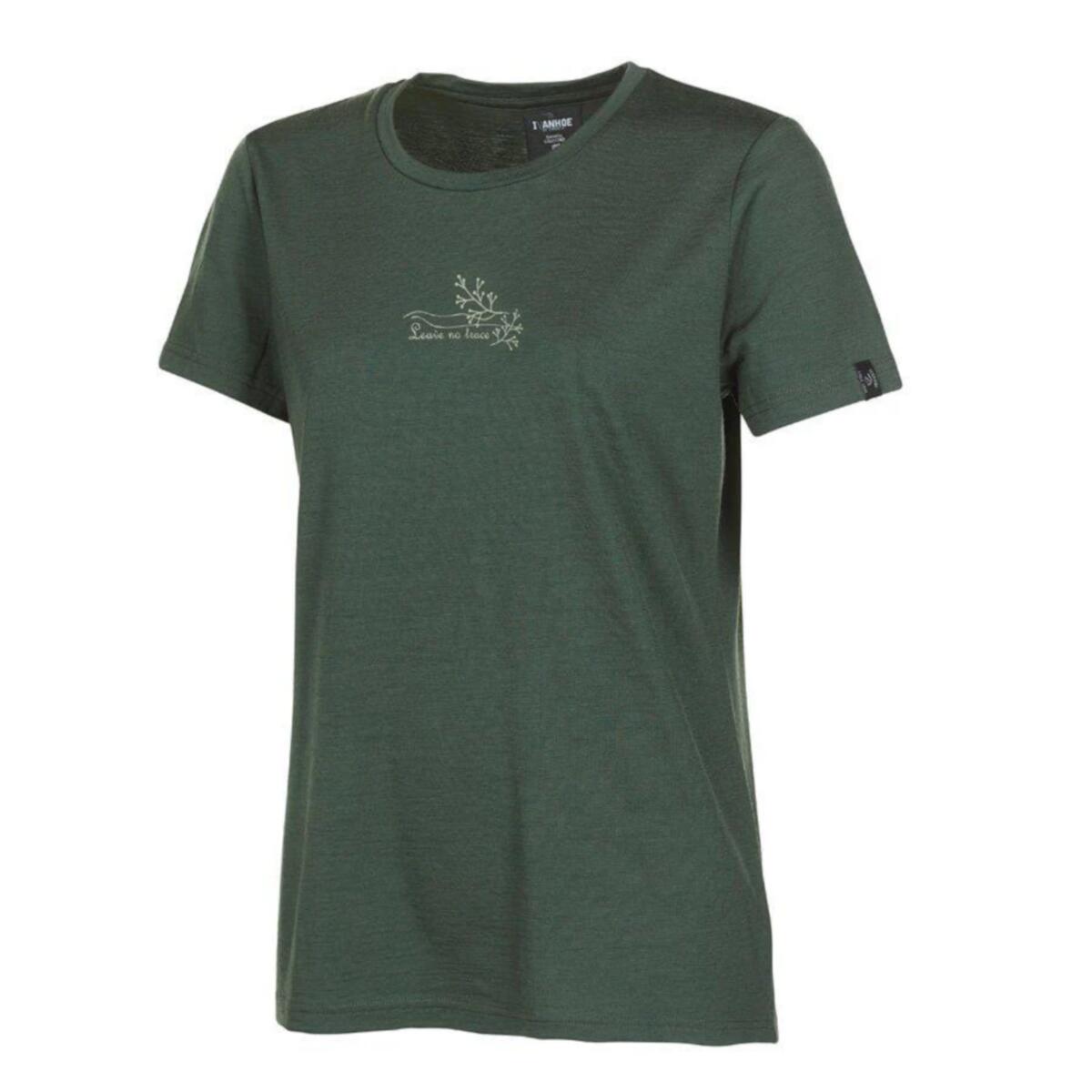 T-shirt UW Cilla Vine femme – 100 % laine mérinos – Vert 1/4
