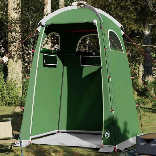 Vidaxl tente de douche imperméable verte pour le camping