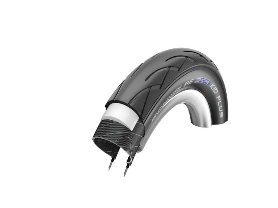 SCHWALBE Pneumatico rigido Schwalbe Plus 14x1 3/8 Puncture-Guard Activeline Hs413 Twinski