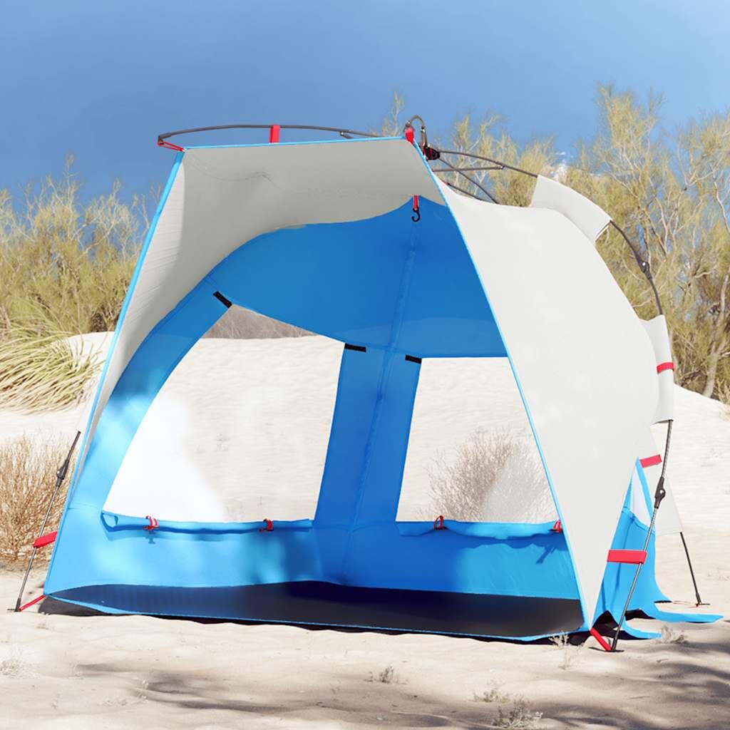 Vidaxl - Vidaxl Tente De Plage 2 Personnes - Étanche Et Montage Rapide - Tente - Bleu|incolore - 2 Places - Decathlon