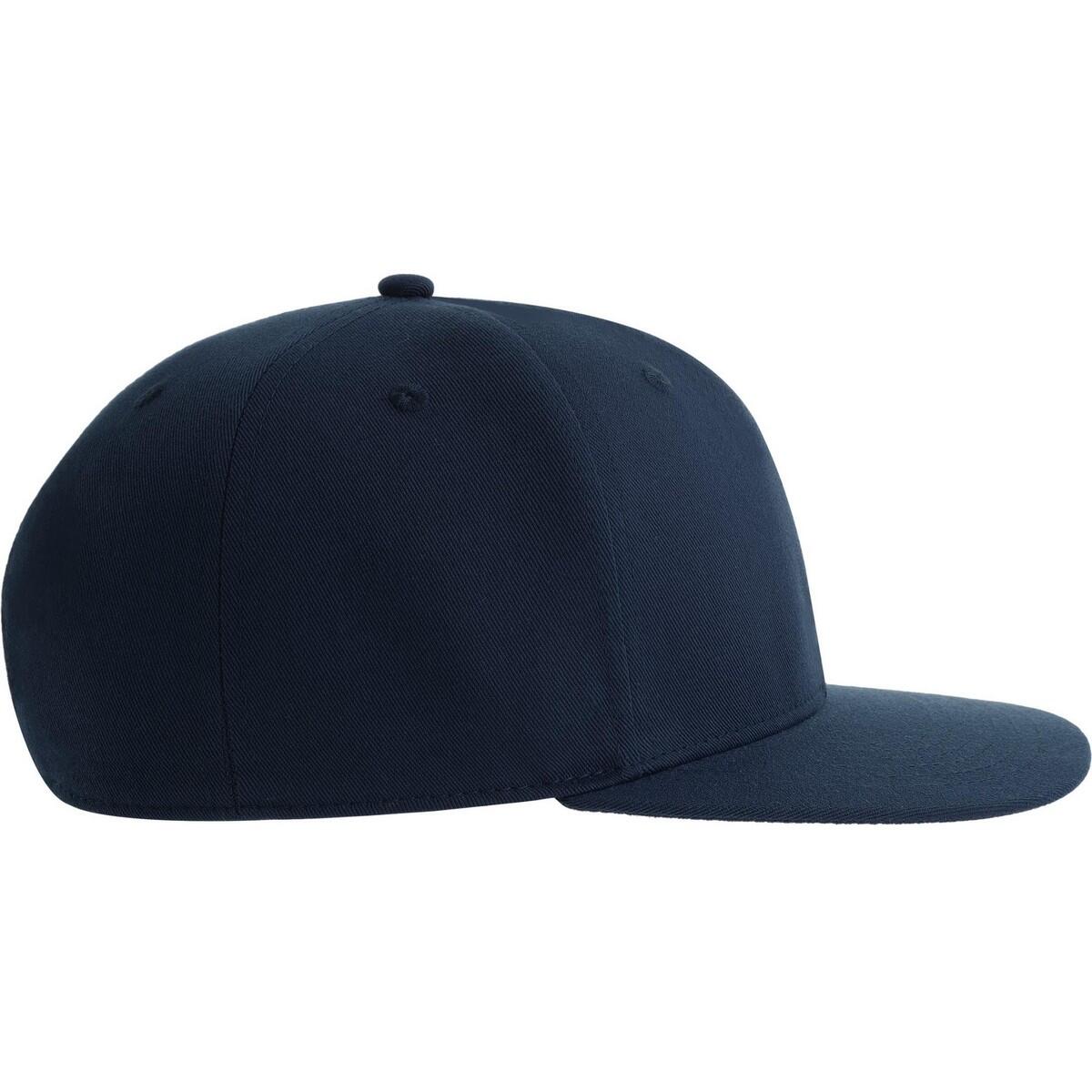 Unisex Adult James 6 Panel polyester Snapback Cap (Navy) 3/4