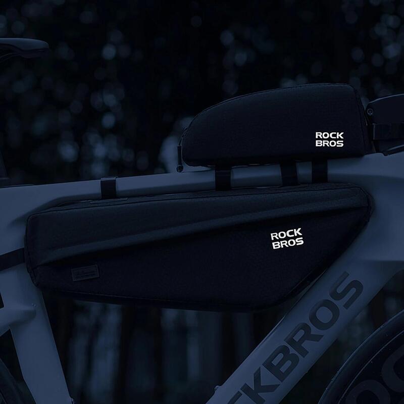 Geantă de cadru biciclete rezistentă la apă Rockbros Negru