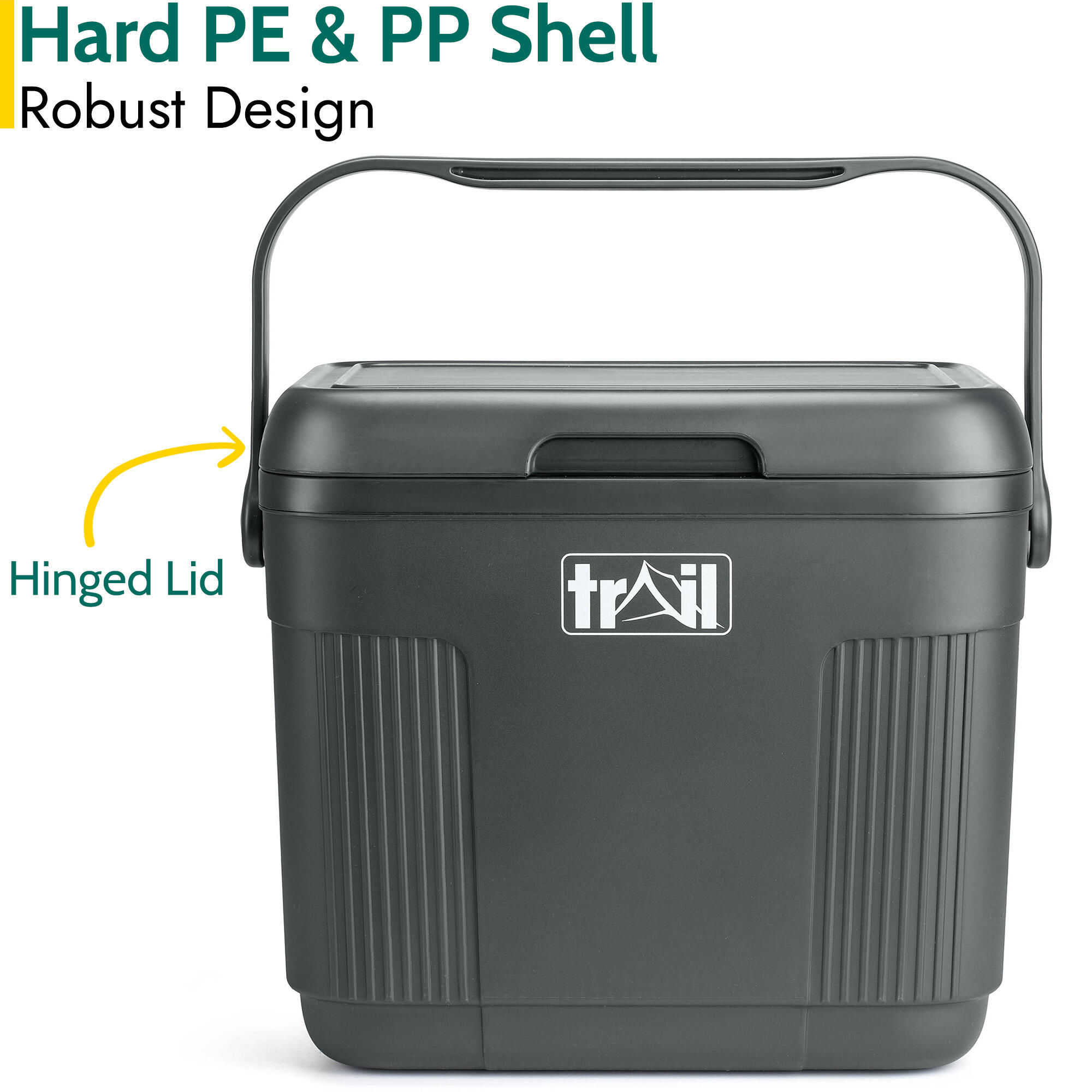 Cool Box 22L Insulated Hard Cooler Hot Food Cold Food Drink Picnic Beach Camping 4/7