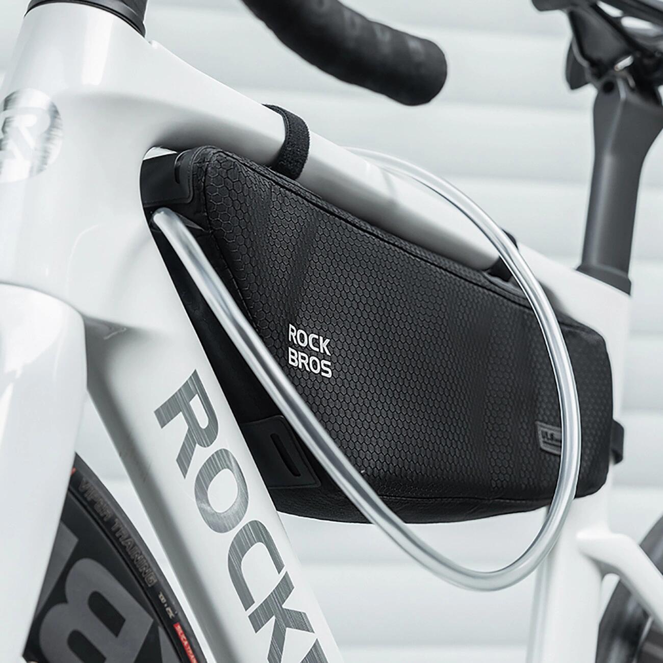 Bolsa de bicicleta Rockbros para cuadro debajo del tubo superior 2.9L - Negro 6/7