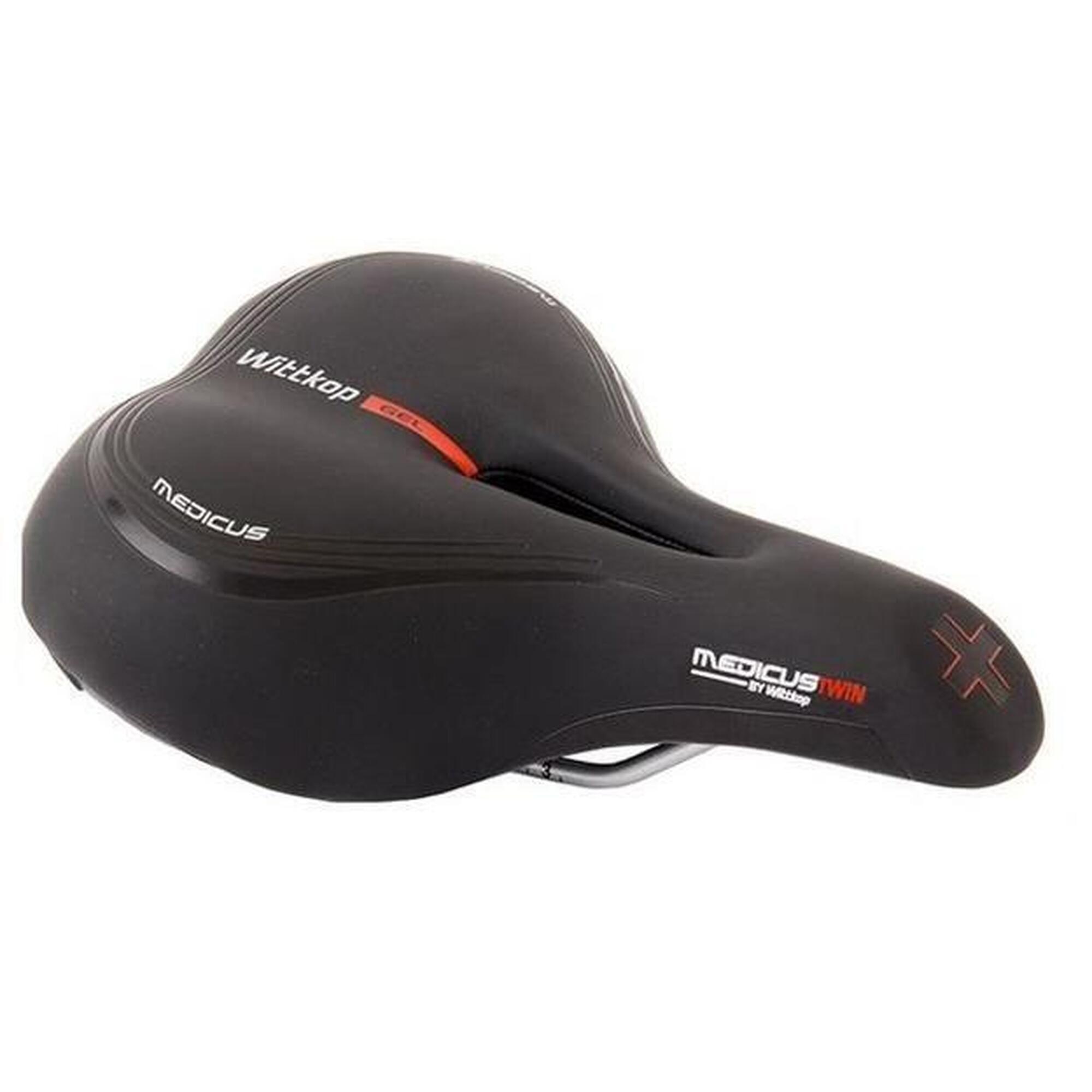 D Sa bicicleta cu gel, City Twin Medicus 3.0, 27 x 22 x 7 cm, negru
