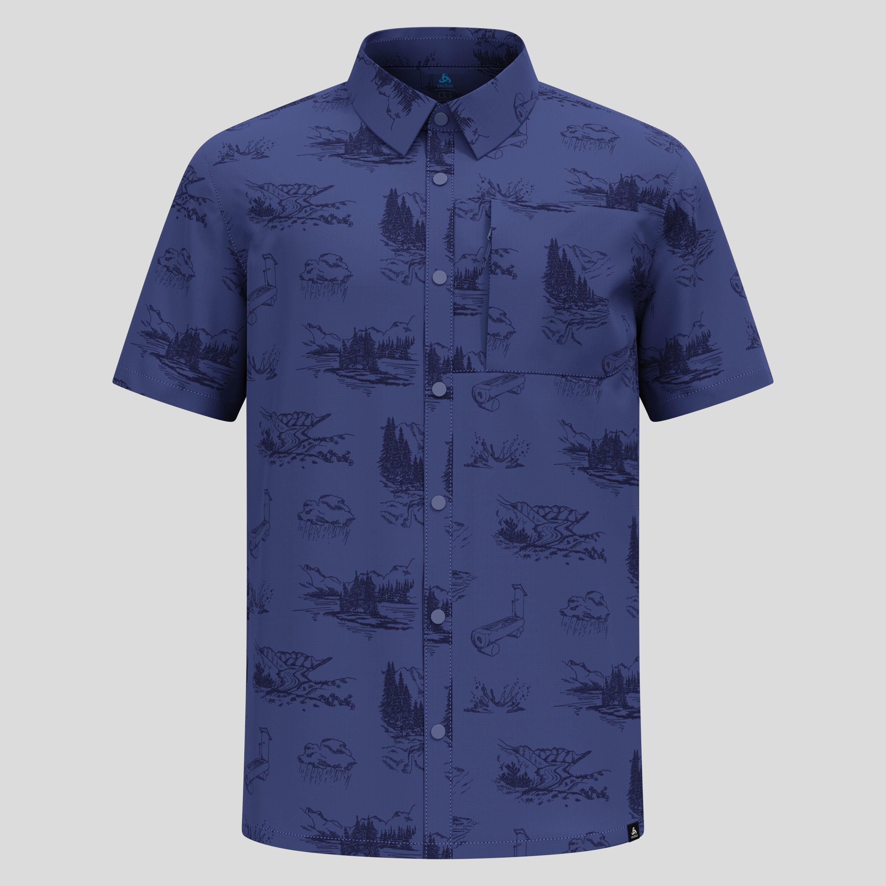 Chemise de randonnée à manches courtes imprimée Essentials ODLO 5/6