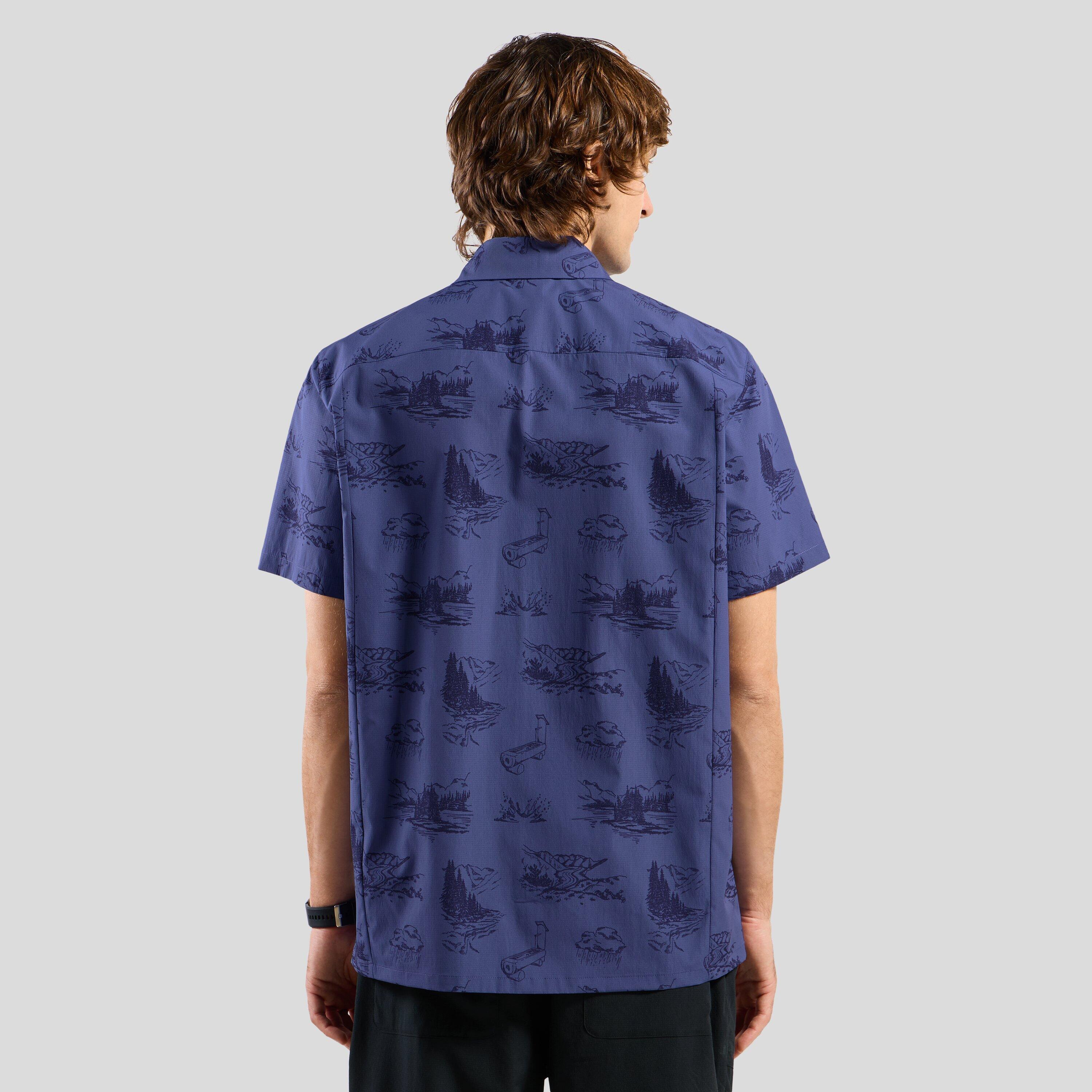 Chemise de randonnée à manches courtes imprimée Essentials ODLO 2/6