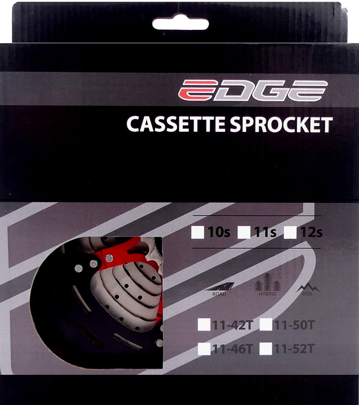 Cassette Edge 11 Vitesses CS-M9011 11-42T Argent Noir 3/4