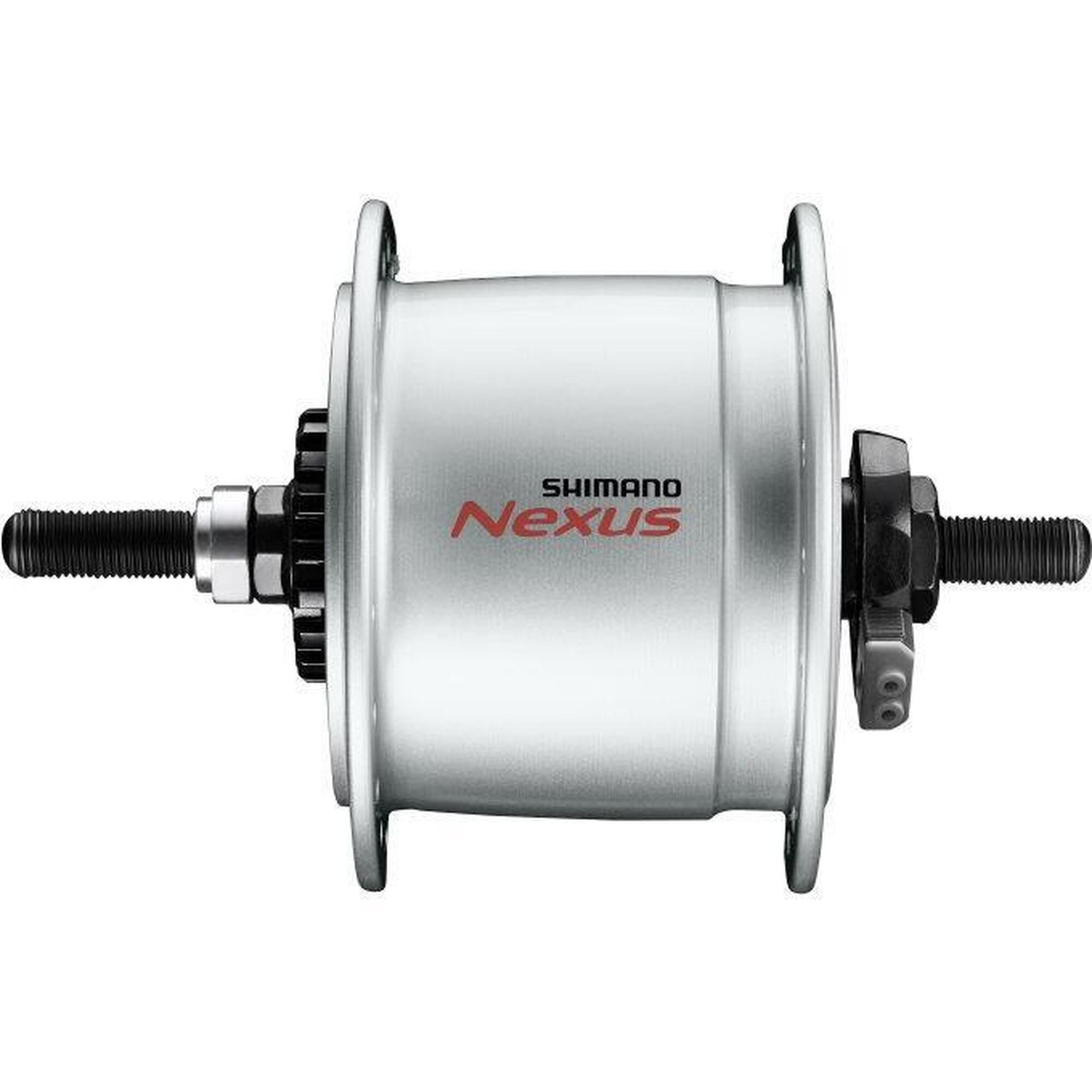 Dynamo W Piaście Nexus Dh-C6000-3R 3 Watt 36 Otworów - Hamulce Rolkowe - Srebrne