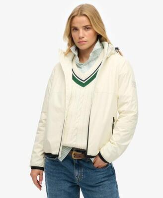 Winddichte Kapuzenjacke mit Logo