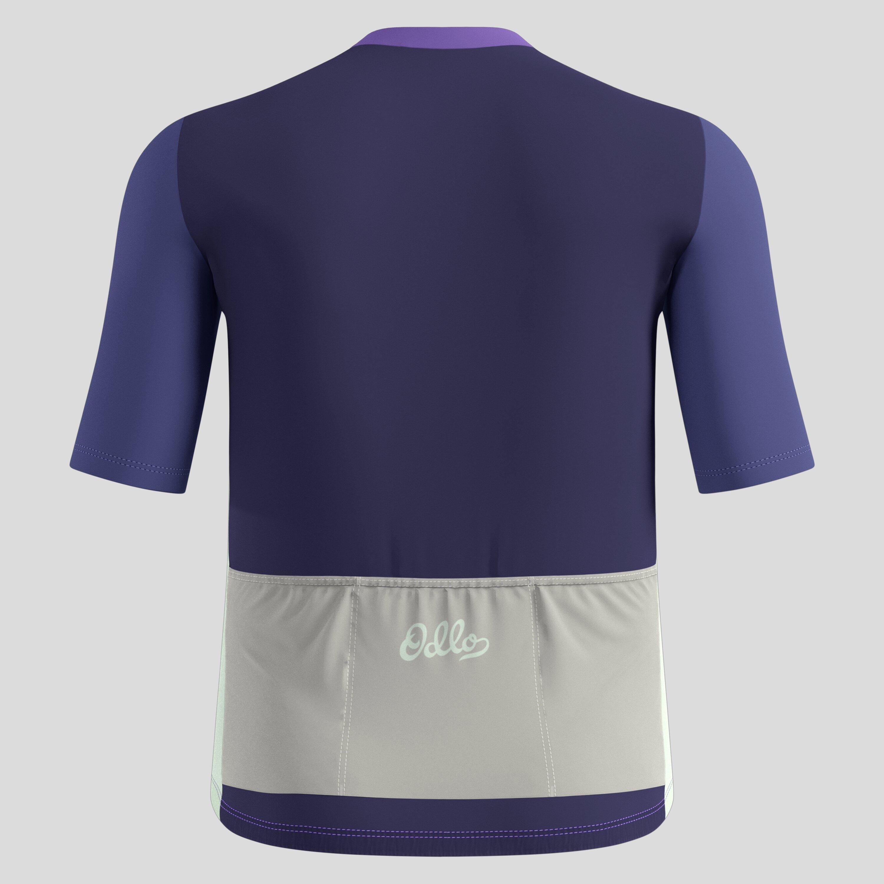 Maillot de cyclisme à zip intégral et imprimé héritage Essentials ODLO 2/2