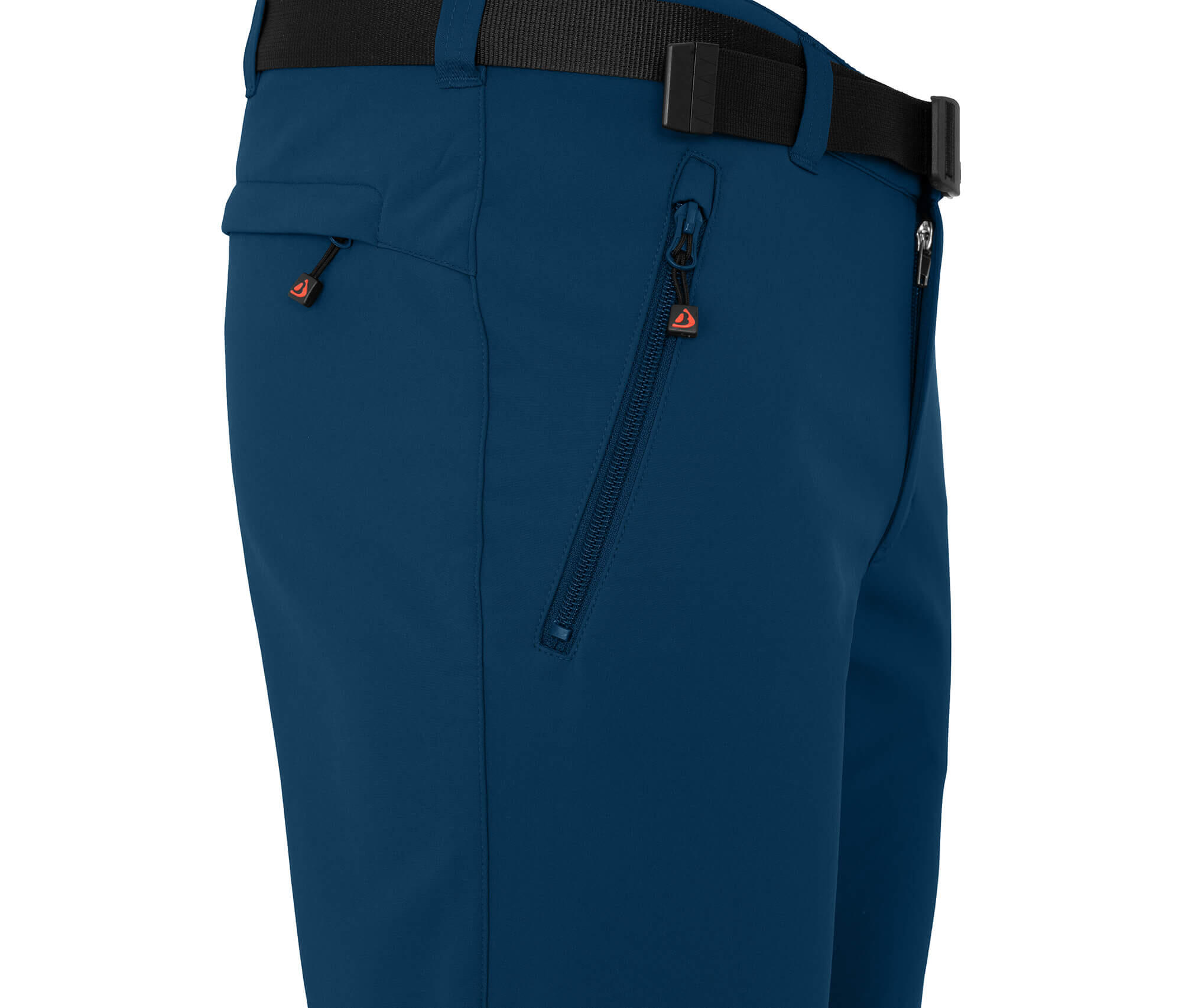 Winter Softshellhose winddicht, mit warmem Innenfleece Blau 3/5
