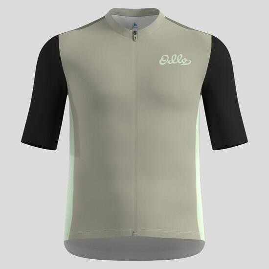 Essentials Radtrikot mit Reissverschluss und Vintage-Print ODLO