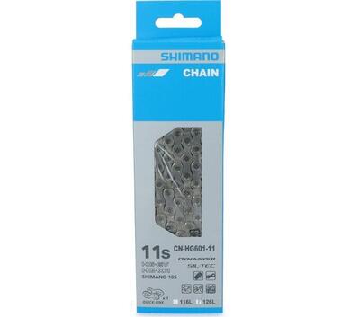 Ketting 11 speed hg601 105 race/mtb/e-bike met quick link - 126 schakels