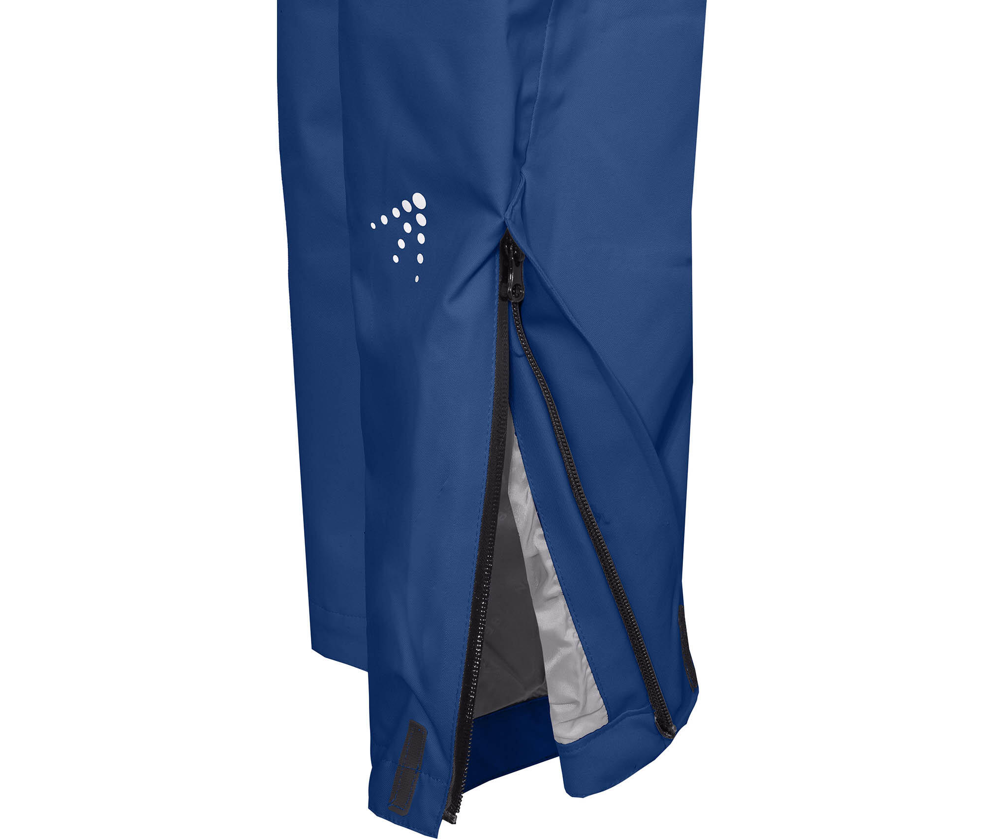 (Über-) Regenhose recycelt, leicht wattiert, 20000 mm Wassersäule Blau 4/4