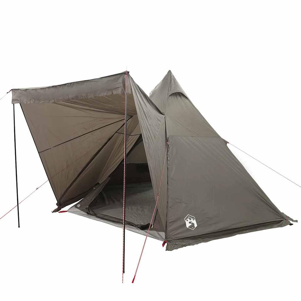 Vidaxl Tipi de 6 Personas Impermeable en Marrón 3/7