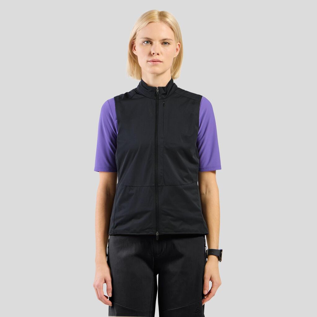 Women's Vest Odlo Explorer Windproof Black