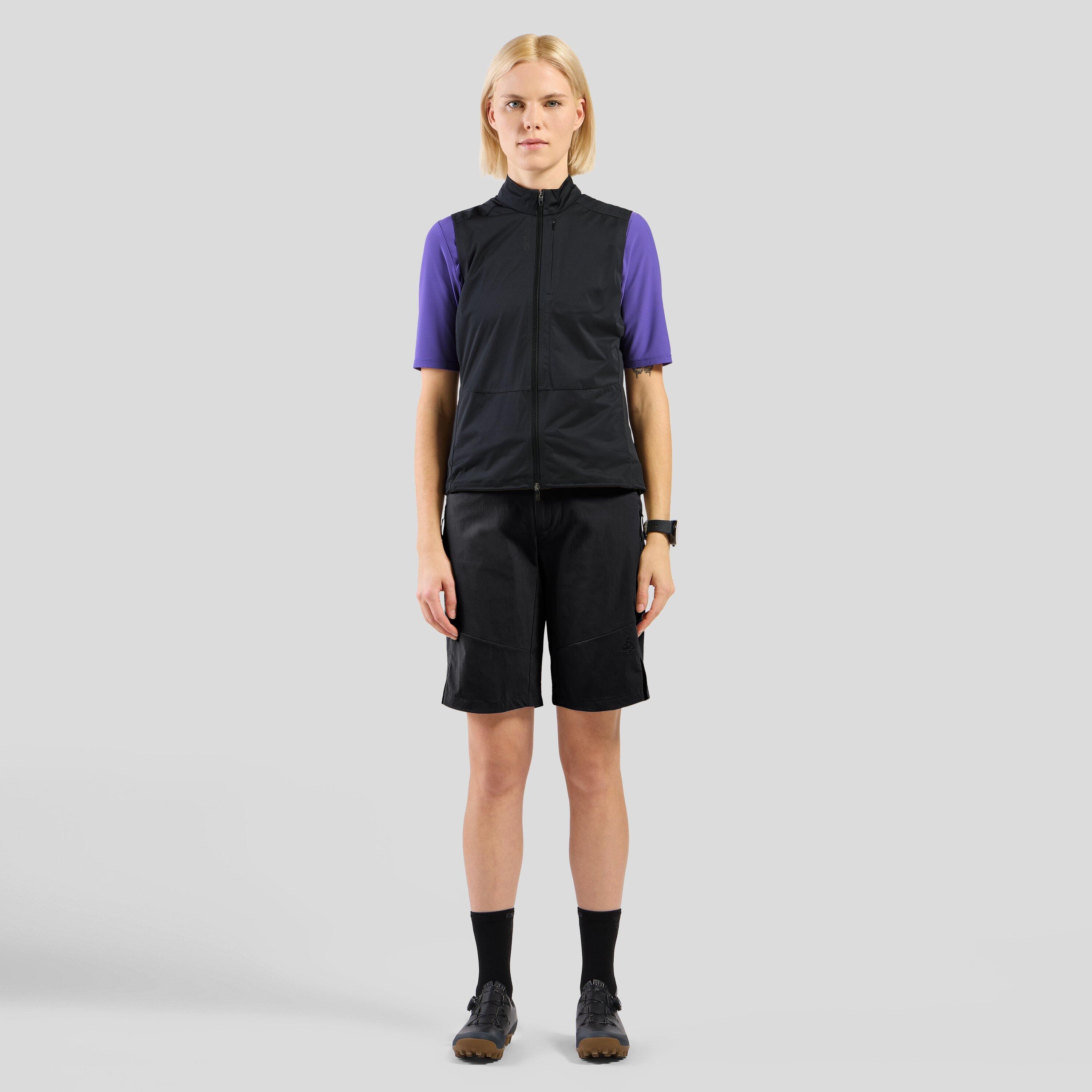 Colete impermeável Odlo Explorer para mulher Preto 6/7