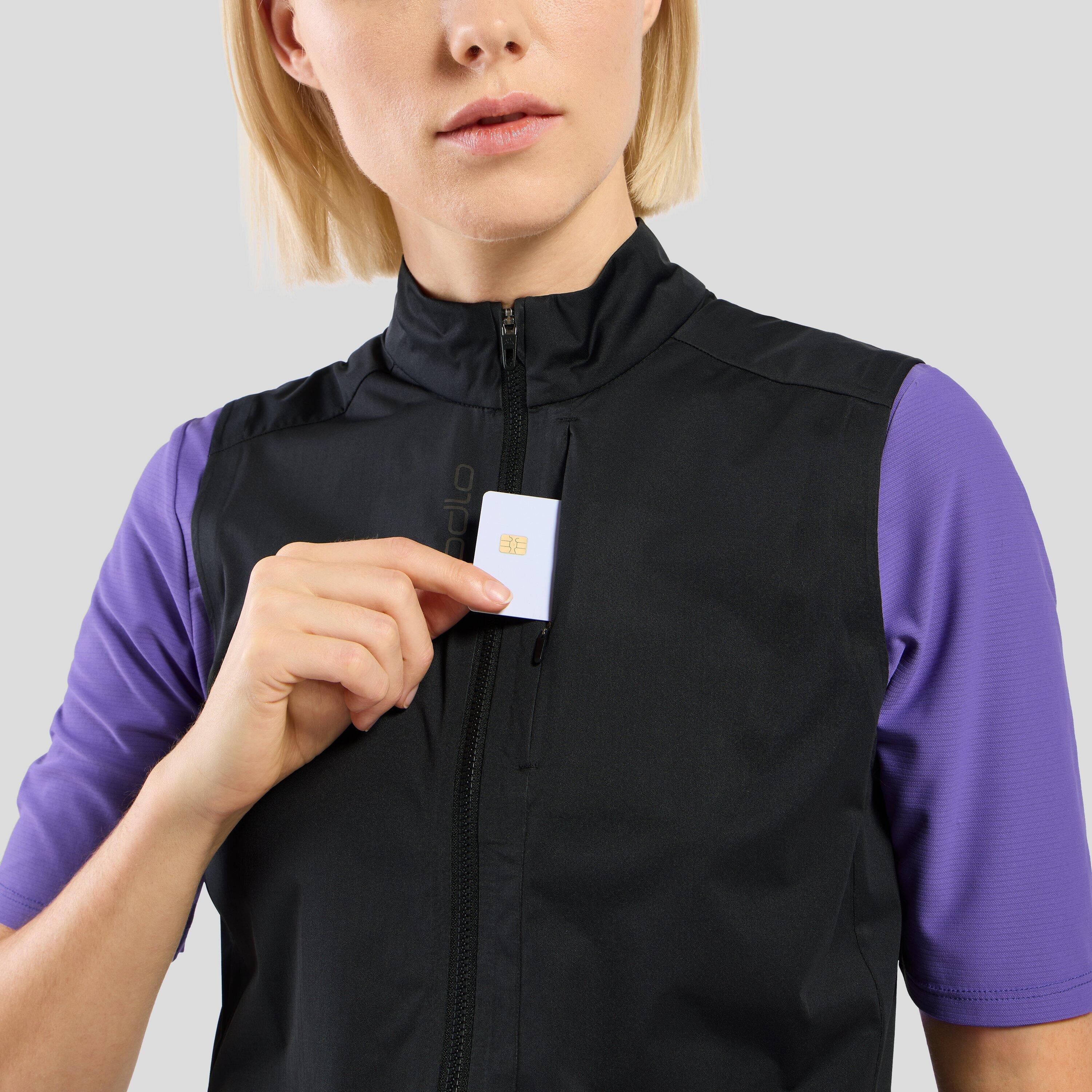 Colete impermeável Odlo Explorer para mulher Preto 3/7