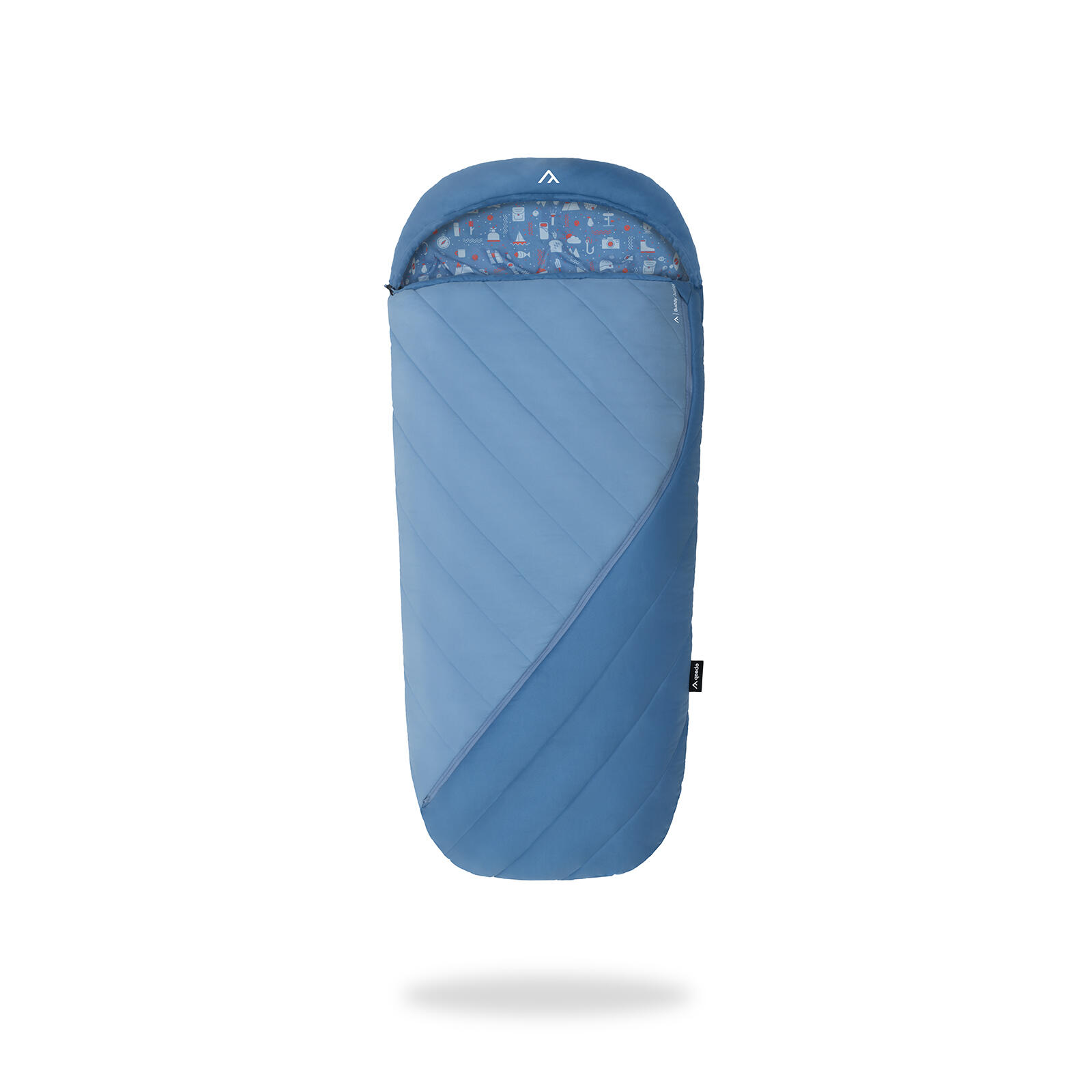 Qeedo - Qeedo Buddy Junior Sac De Couchage De Camping Pour Enfants (10-25°c) - 140cm - Sac De Couchage - Bleu - Taille Unique - Decathlon