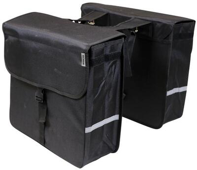 Edge luxe dubbele fietstas - 40 liter - zwart