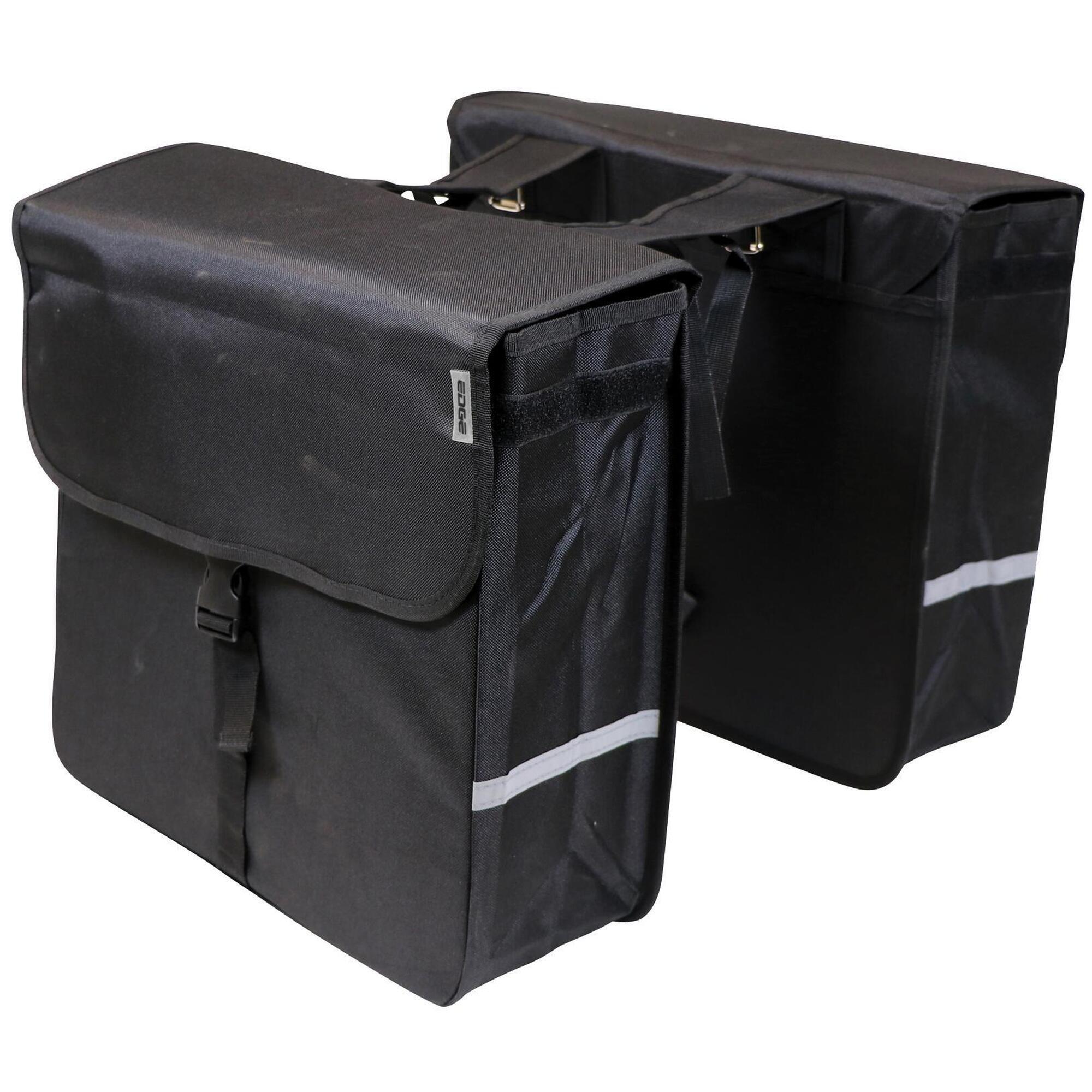 Podwójna Torba Na Rower Luxury Shopper 40 Litrów 38 X 40 X 14 Cm (2X) - Czarna
