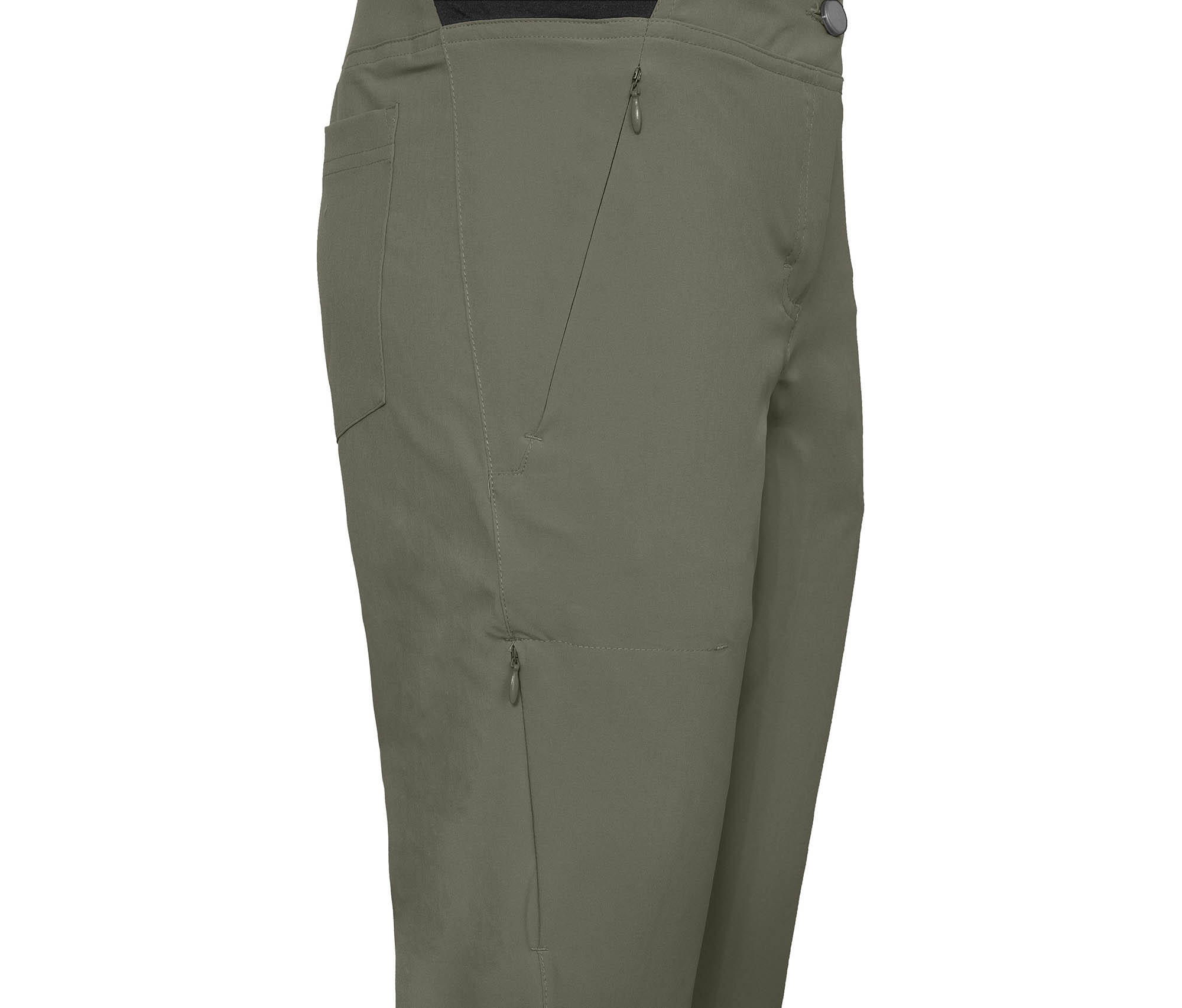 Damen 7/8 Wanderhose recycelt, elastisch, sportlich Grün 3/5