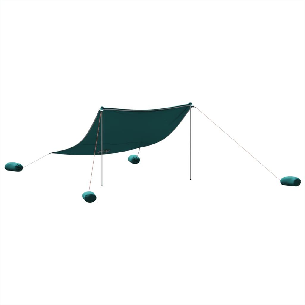 Vidaxl Strandzelt mit Sandankern 304x300 cm Grün 2/7